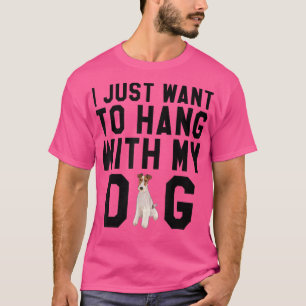 Camiseta Solo Quiero Colgar Con Mi Caballo De Perro Terrier