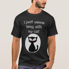 Camiseta Solo quiero colgar con mi gato Personalizado Cat