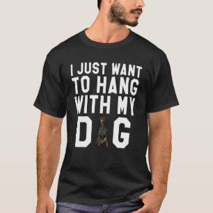 Camiseta Solo Quiero Colgar Con Mi Perro Terrier De Manches