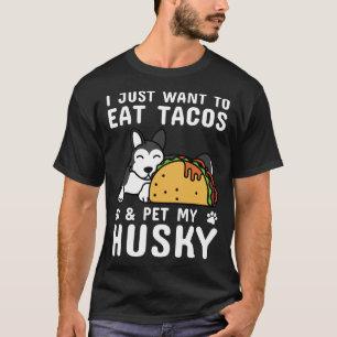 Camiseta Solo quiero comer tacos y Mascota Amarillo