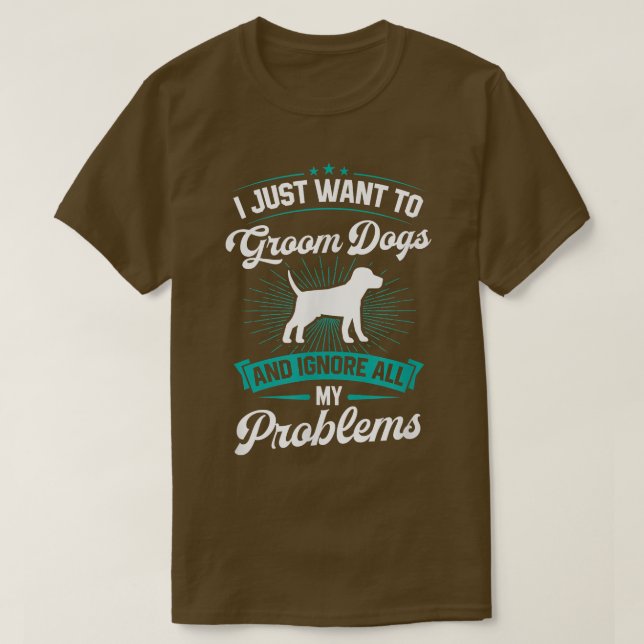 Camiseta Solo Quiero Cultivar Perros E Ignorar Todo Mi Prob (Diseño del anverso)