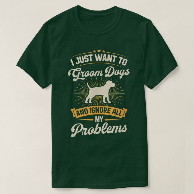 Camiseta Solo Quiero Cultivar Perros E Ignorar Todo Mi Prob (Diseño del anverso)