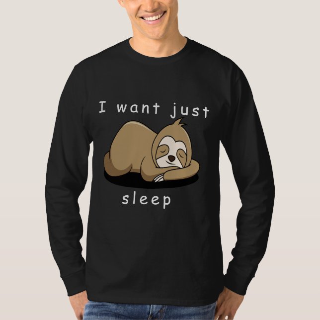 Camiseta Solo quiero dormir Slots (Anverso)