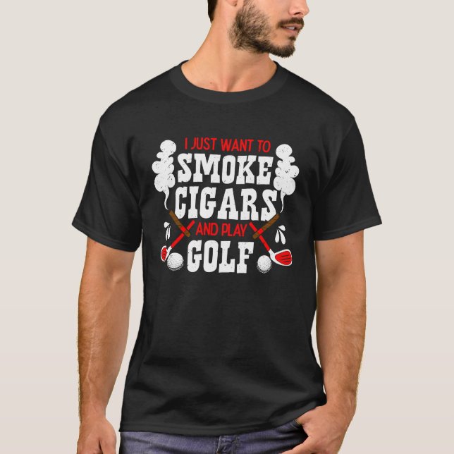 Camiseta Solo Quiero Fumar Cigarros Y Jugar A La Maqueta De (Anverso)
