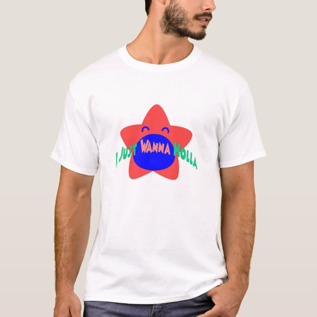 Camiseta Sólo Quiero Gritar Blanco  (Anverso)