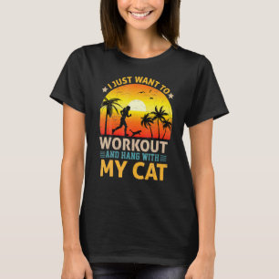 Camiseta Solo Quiero Hacer Trabajo Y Colgar Con Mi Mascota 
