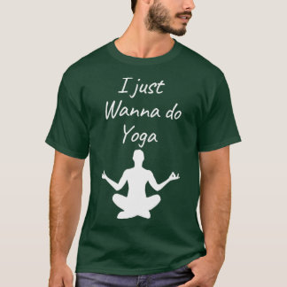 Camiseta sólo quiero hacer yogasimple y diseño genial