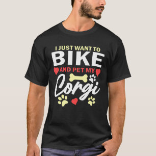 Camiseta Solo Quiero Ir En Bicicleta Y Mascota En Mi Ciclis