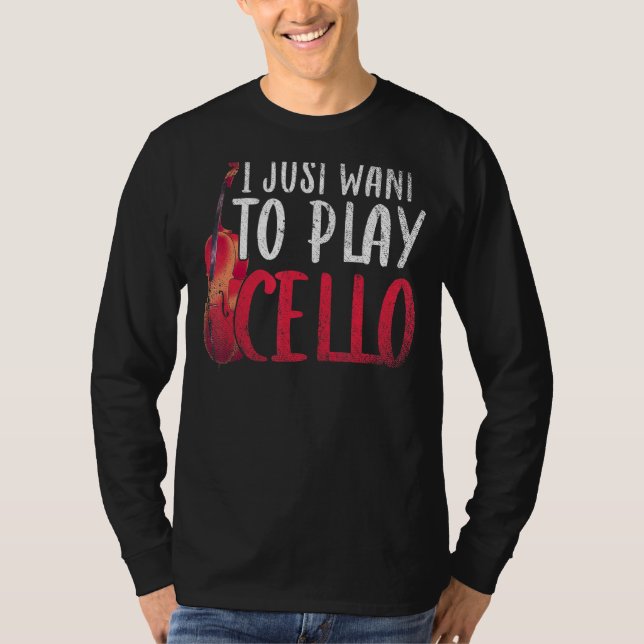 Camiseta Solo Quiero Jugar A Cello Orchestra (Anverso)