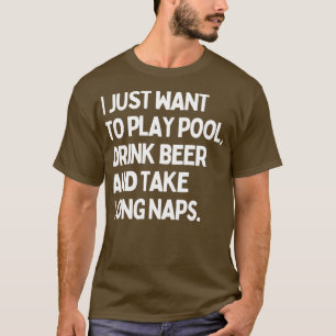 Camiseta Solo Quiero Jugar A La Piscina Bebiendo Vino Y Tom