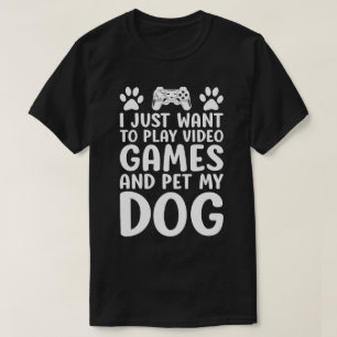 Camiseta Sólo Quiero Jugar Videojuegos Y Acariciar A Mi Per