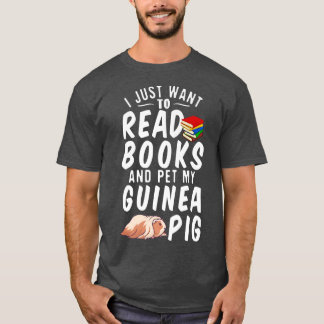Camiseta Solo Quiero Leer Libros Y Mascota De Mi Cerdo De G