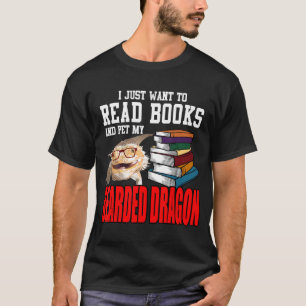 Camiseta Solo Quiero Leer Libros Y Mascota Mi Drago Con Cab