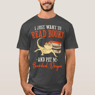 Camiseta Solo Quiero Leer Libros Y Mascota Mi Drago Con Cab