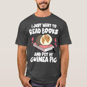 Camiseta Solo Quiero Leer Libros Y Mascotas De Cerdos De Mi