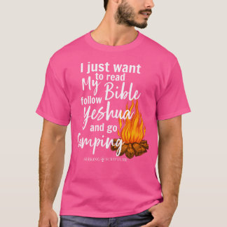 Camiseta Sólo Quiero Leer Mi Biblia Seguir A Yeshua Y Ir A