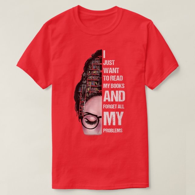 Camiseta Solo Quiero Leer Mis Libros, Leer Lover (Diseño del anverso)