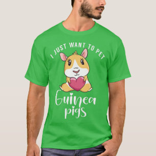 Camiseta Solo quiero mascota cerdo guineano