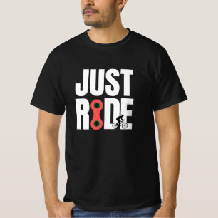 Camiseta Solo quiero montar en bicicleta, pasear en bicicle