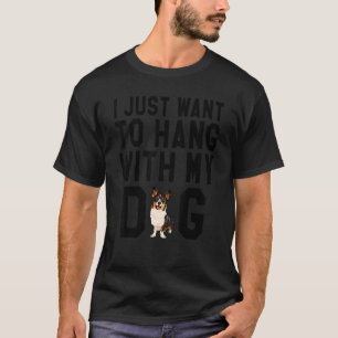 Camiseta Sólo Quiero Pasar Tiempo Con Mi Perro Corgi Galés