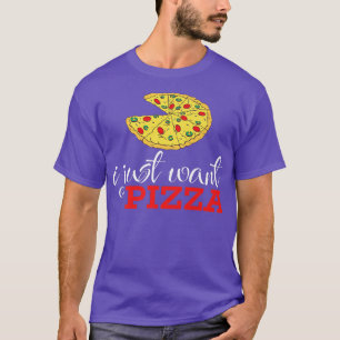 Camiseta Solo quiero pizza 111046