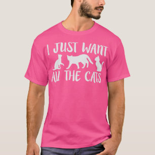 Camiseta Solo Quiero Que Todos Los Gatos Gatos Se Enamoren 