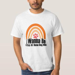 Camiseta Solo quiero quedarme en casa, madre de perro - muj
