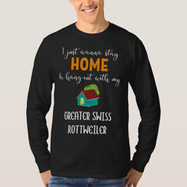 Camiseta Solo Quiero Quedarme En Casa Y Agarrarme Con Mi Sa (Anverso)