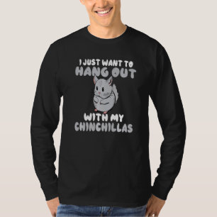 Camiseta Solo Quiero Salir Con Mi Propietario De Chinchilla