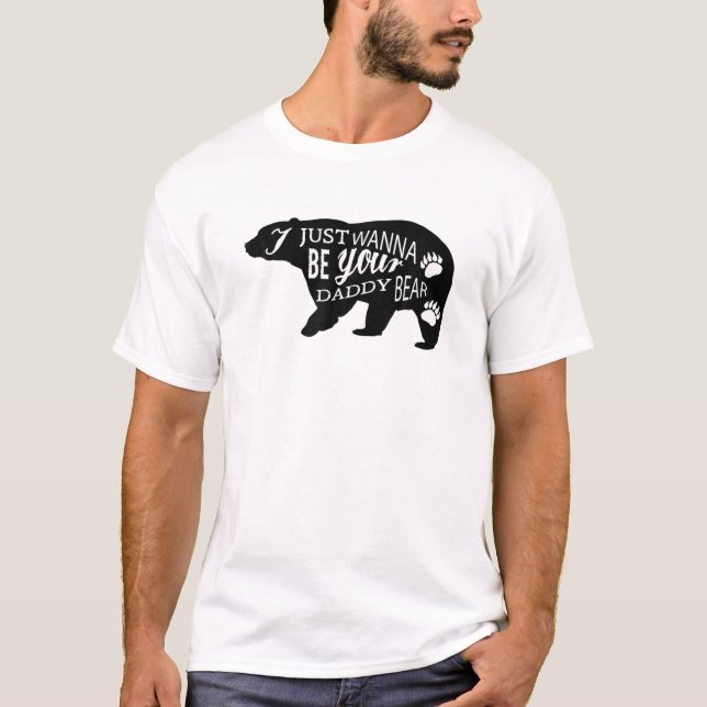 Camiseta SÓLO QUIERO SER TU OSO DE Silueta. (Anverso)
