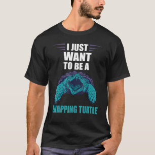 Camiseta Solo quiero ser un reptil de los animales del mar