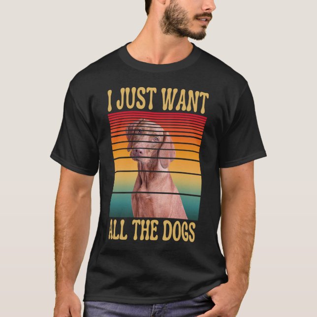 CAMISETA SOLO QUIERO TODOS LOS PERROS (Anverso)