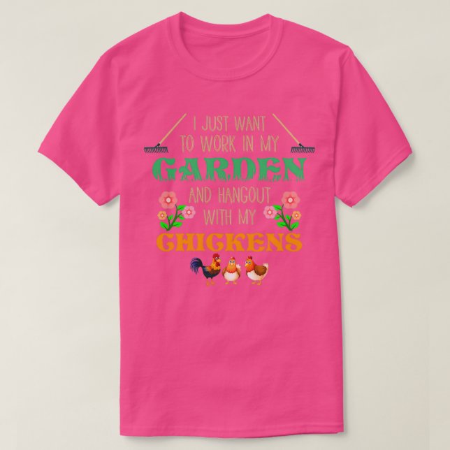 Camiseta Solo quiero trabajar en mi jardín divertido jardín (Diseño del anverso)