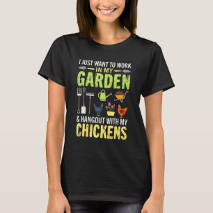 Camiseta Solo Quiero Trabajar En Mi Jardín Y Pasar El Rato