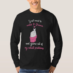 Camiseta Solo Quiero Ver K Drama E Ignorar Todo Mi Pro