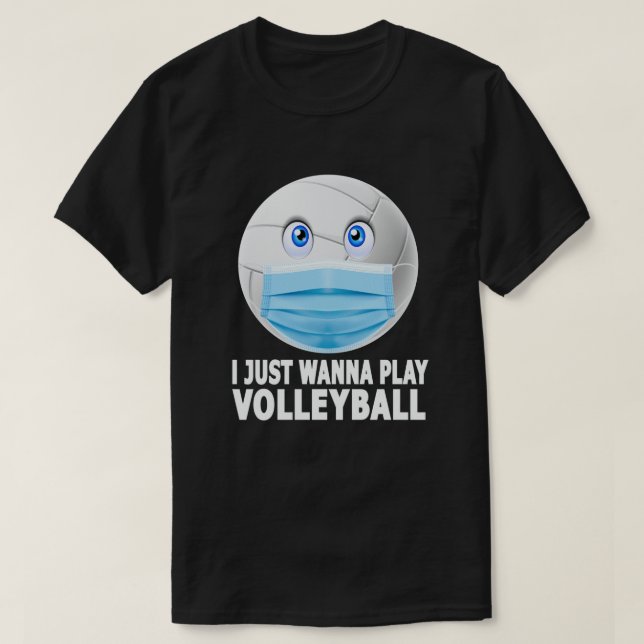Camiseta Solo quiero voleibol (Diseño del anverso)