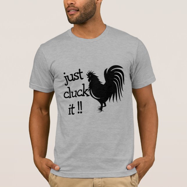 Camiseta Solo rebanar, divertida Wordplay gallo (Anverso)