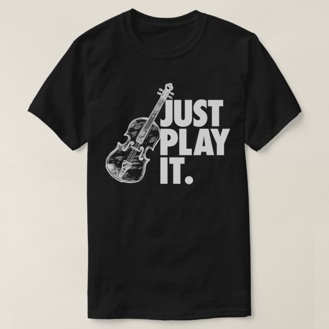Camiseta Sólo reproducirlo en violín regalo 1 (Diseño del anverso)