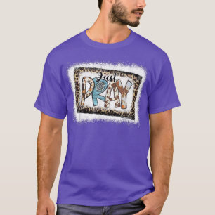 Camiseta Solo rezar al Piel de vaca cristiano leopardo occi
