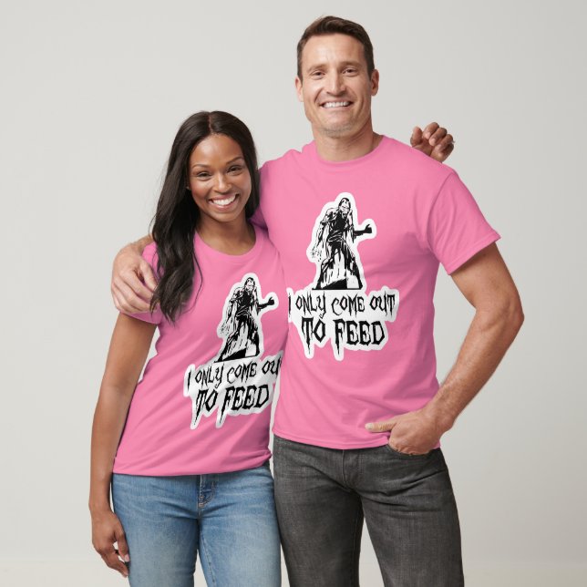 Camiseta Sólo Salgo A Alimentar A Zombie (Unisexo)
