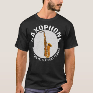 Camiseta Solo saxofón para gente inteligente