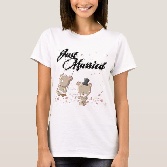 Camiseta Solo se casan con Teddy Bears (Anverso)