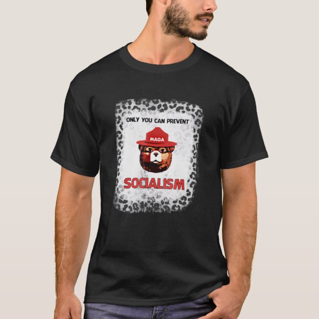 Camiseta Sólo se puede evitar el socialismo conservador ant (Anverso)
