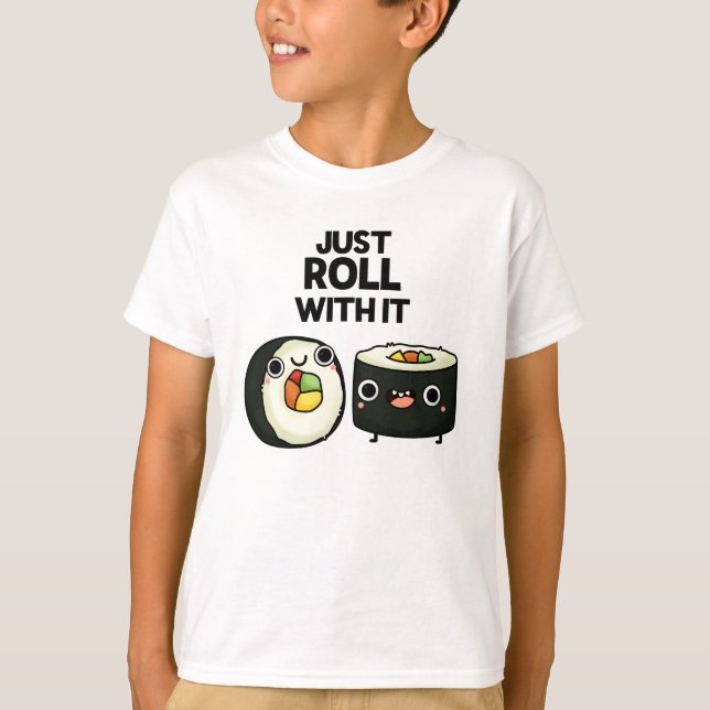 Camiseta Solo Sigue Con El Gracioso Sushi Roll Pun (Anverso)