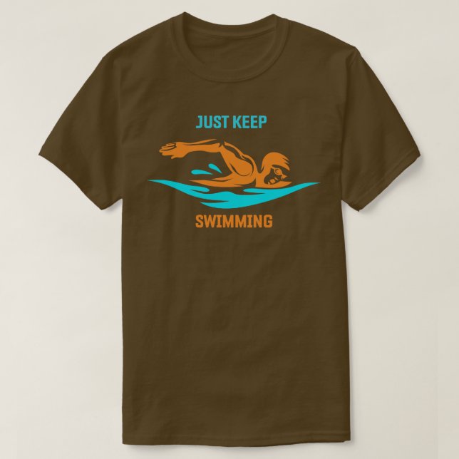 Camiseta Sólo Sigue Nadando (Diseño del anverso)