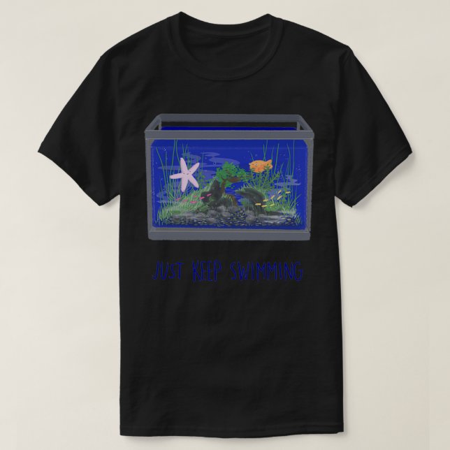 Camiseta Sólo Sigue Nadando 1 (Diseño del anverso)