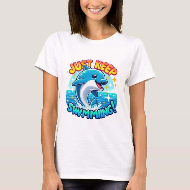 Camiseta Solo Sigue Nadando Delfín (Anverso)