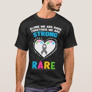Camiseta Solo Somos Raros Juntos Somos Fuertes Enfermedades