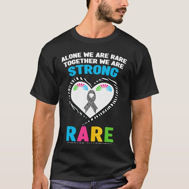Camiseta Solo Somos Raros Juntos Somos Fuertes Enfermedades (Anverso)
