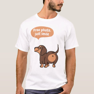 Camiseta solo sonreír, foto libre